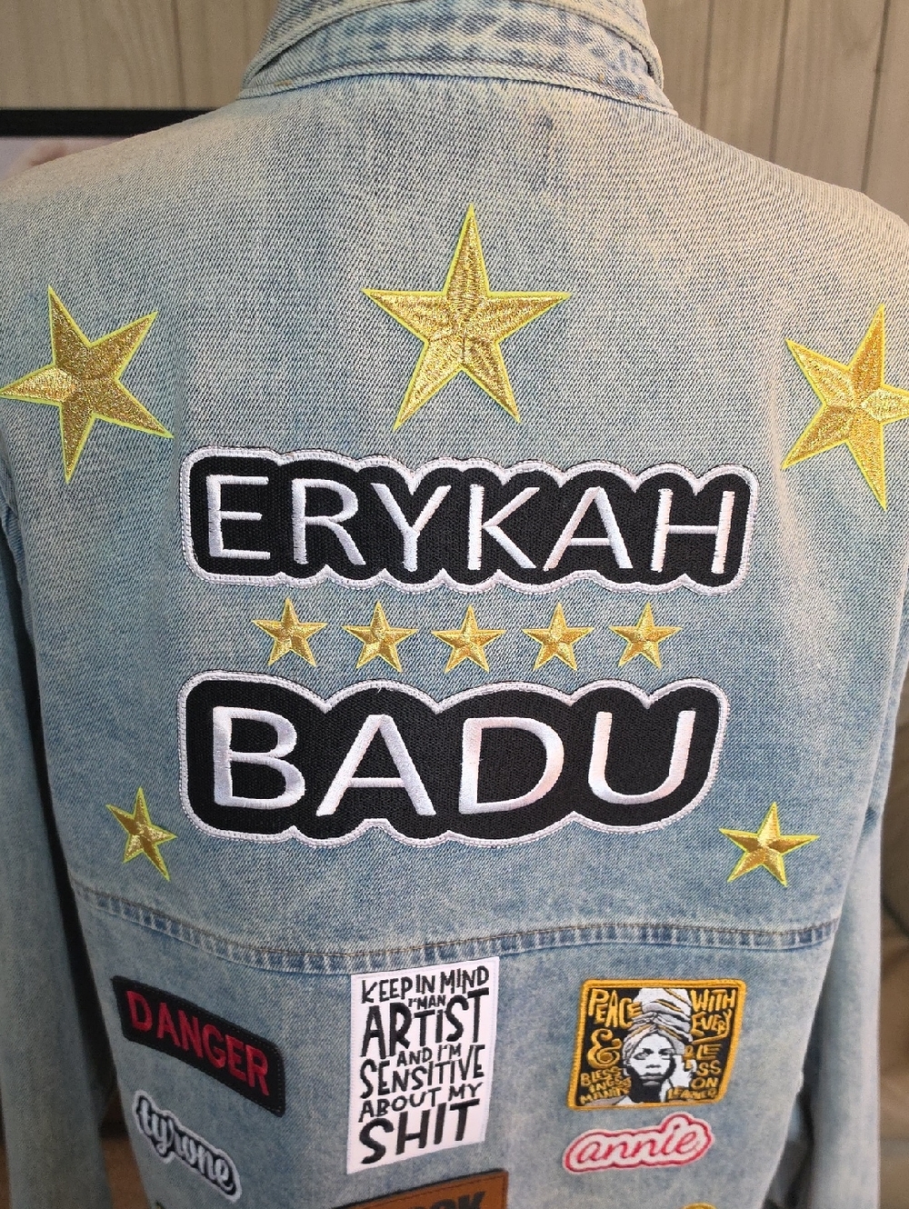 A TRIBUTE to ERYKAH BADU Oversized Denim Jacket
